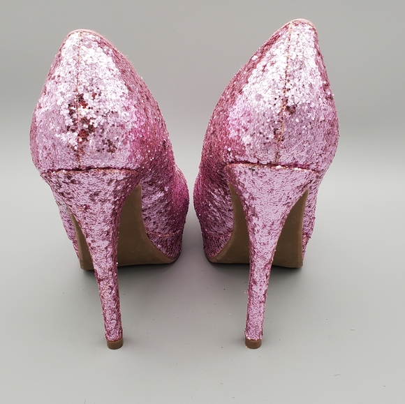 Street Society Pink Sequins Heels - Picture 3 of 5